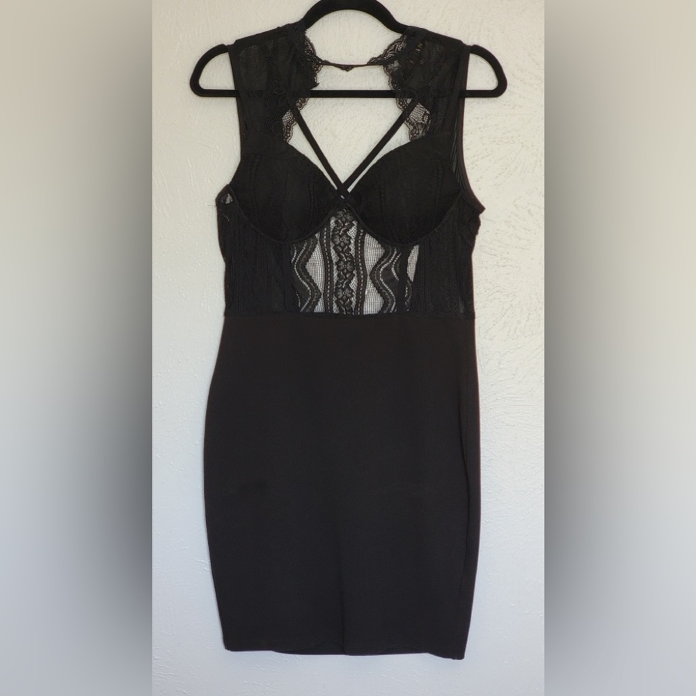 Elegant Black Lace Dress